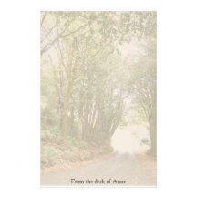 Country Road w/ Trees Personalized Stationery