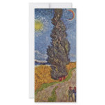 Country Road With Cypresses By Vincent Van Gogh rack cards