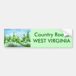 Country Roads Bumper Sticker