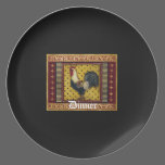 Country Rooster Dinner Plate plates