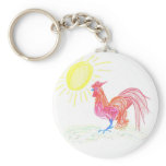 Country Rooster Keychain