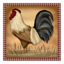 country rooster posters