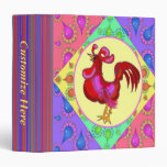 Country Rooster Recipe Book Template Vinyl Binders