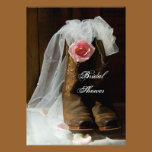 Country Rose Bridal Shower Invitation invitations
