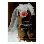 Country Rose Wedding Charity Favor Card Business Card Template
