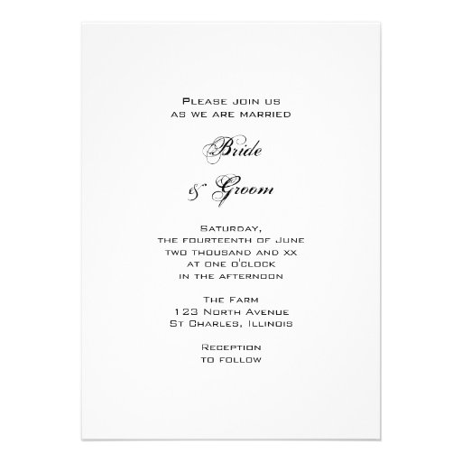 Country Rose Wedding Invitation