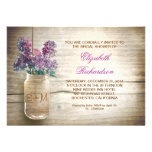 country rustic mason jar bridal shower invitations