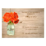 Country Rustic Mason Jar Flowers RSVP Custom Announcements Country Rustic Mason Jar Flowers RSVP Custom Announcements