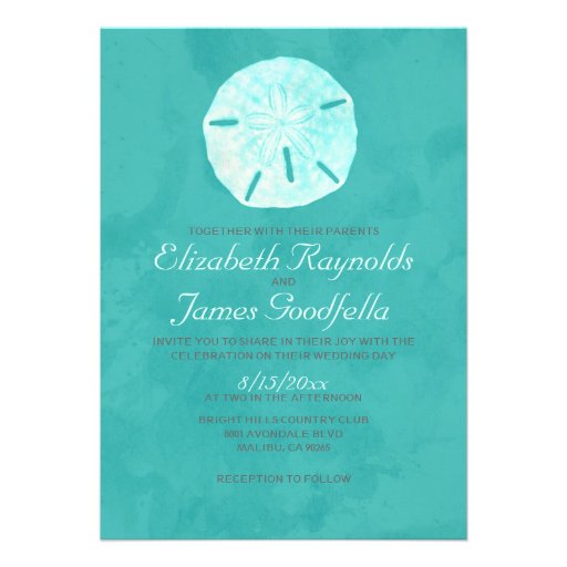 Country Sand Dollar Wedding Invitations