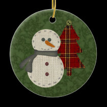 Country Snowman Ornament ornaments