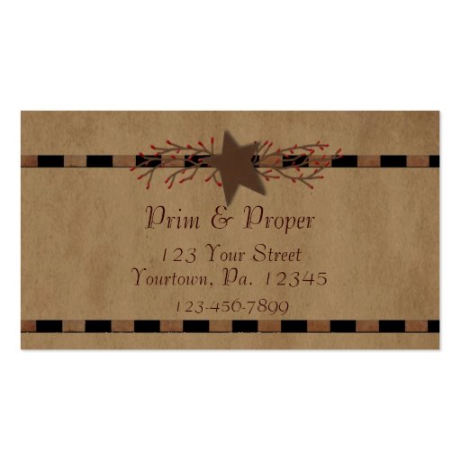Country Star Business Card