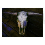 Country Style Cow Horns Card