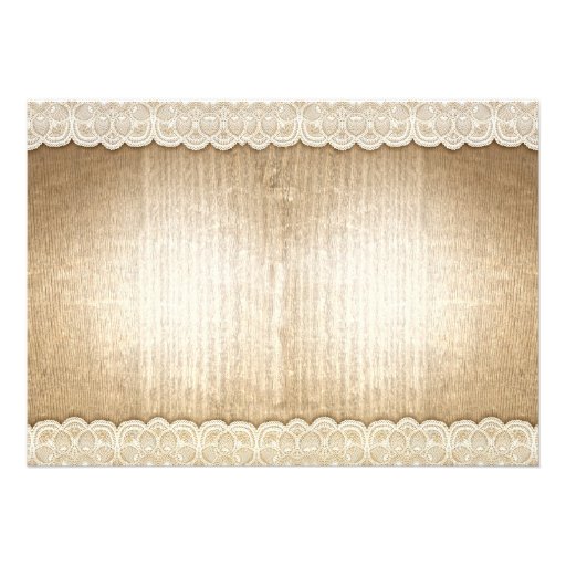 country style rustic wood anniversary invitations