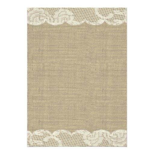 Country Sunflower and Lace Invite