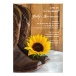 Country Sunflower Quinceanera Party Invitation