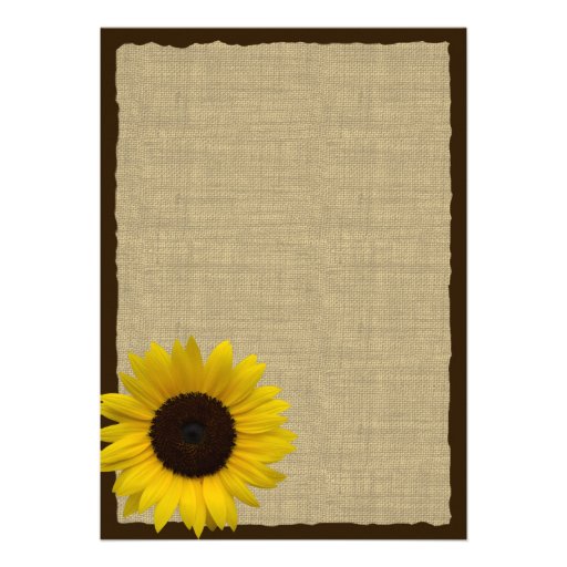 Country Sunflower Rehearsal Dinner Invitation