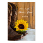 Country Sunflower Wedding Favor Tags Business Card