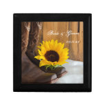 Country Sunflower Wedding Gift Box
