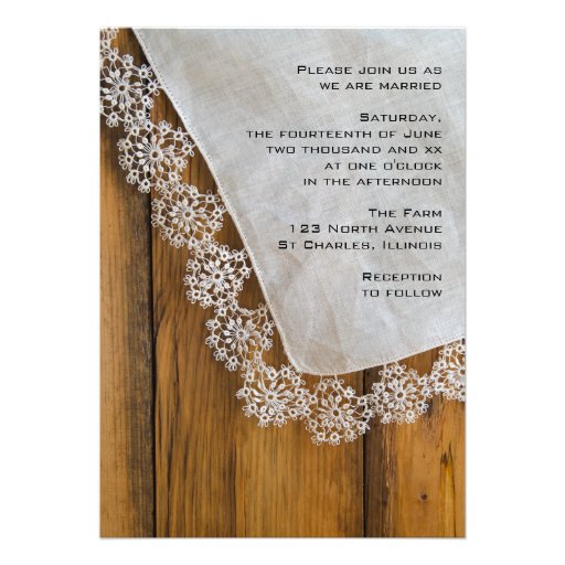 Country Sunflower Wedding Invitation