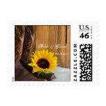 Country Sunflower Wedding Postage Stamp Country Sunflower Wedding Postage Stamp