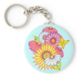 Country Sunflowers Keychain