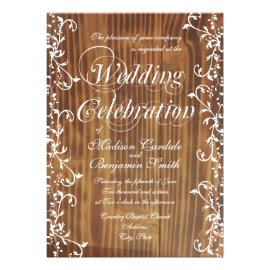 Rustic Barn Wood Wedding Invitations Country Rustic Frame Country Barn Wood Wedding Invitations