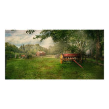 Country - The crops almost ready Photo Card Template