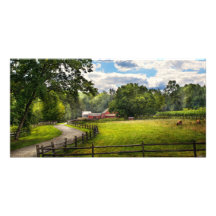 Country - The pasture Photo Greeting Card