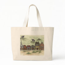 Country town with cows bag