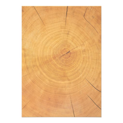 Country Tree Rings Wedding Invitations