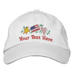 Patriotic Embroidered Hats