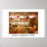 Country Vegetable Stand Poster