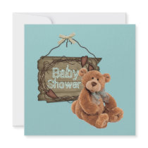 Country Vintage Tea Party  Baby Shower Invitation