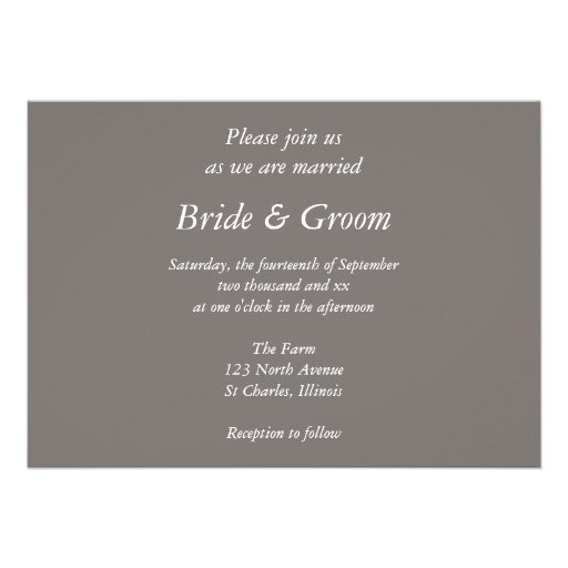 Country Wedding Invitation