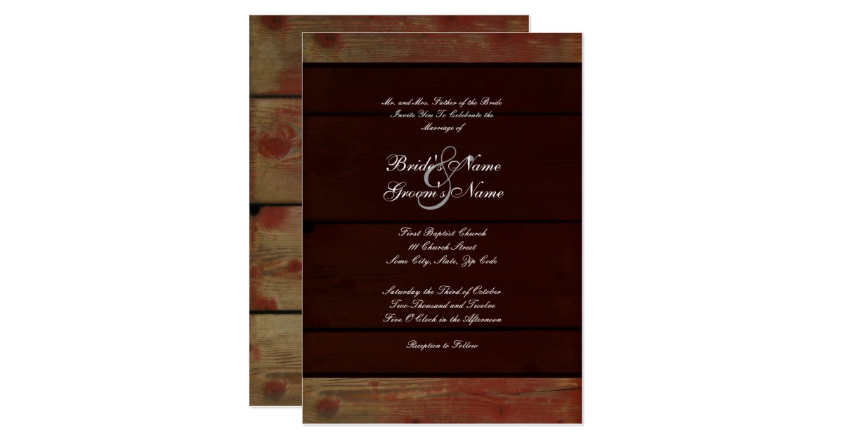 Country Wedding Invitation | Zazzle