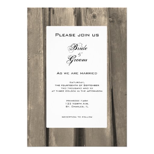 Country Wedding Invitation