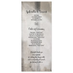 Country Wedding Program Announcements