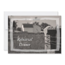 Country Wedding Rehearsal Dinner Invitation