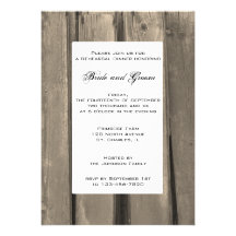 Country Wedding Rehearsal Dinner Invite