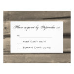 Country Wedding Response Card Invitations