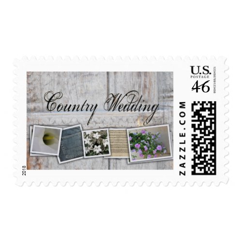 Country Wedding Rustic inspired wedding stamps stamp