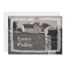 Country Wedding Save the Date Announcement
