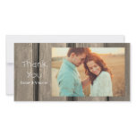 Country Wedding Thank You Photo Card