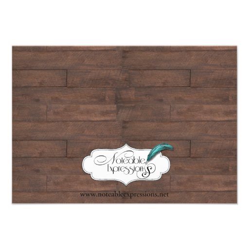 Country Western Babed Wire Wedding Rehearsal Personalized Invite