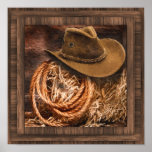 Country Western Cowboy Hat Poster