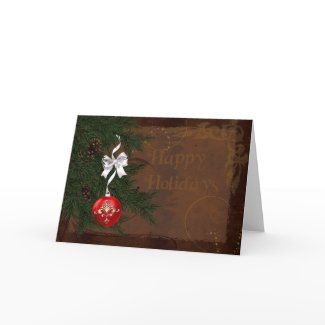 Country Western Holiday Christmas card