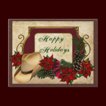 Country Western Holiday Postcards