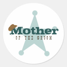 Country Western Mother of the Groom Stickers