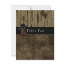 Country Western Thank You ,Wedding,Birthday Manly Announcement