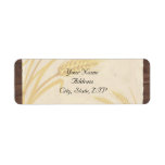 Country Wheat Grass on Parchment Custom Return Address Labels